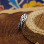 حلقه نقره دخترانه طرح ندا - Image 2