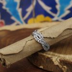 حلقه نقره دخترانه طرح ندا - Image 3