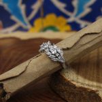 حلقه نقره دخترانه طرح کارولین - Image 3