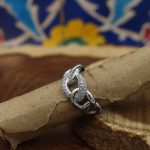 حلقه نقره دخترانه طرح آیناز - Image 3