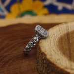 حلقه تک نگین نقره زنانه طرح ماهلی - Image 3