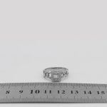 حلقه تک نگین نقره زنانه طرح ییلدیز - Image 4