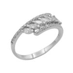 حلقه نقره دخترانه طرح سلین