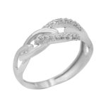 حلقه نقره دخترانه طرح دلسا