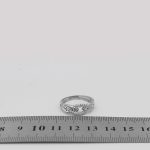 حلقه نقره دخترانه طرح دلسا - Image 4