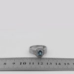 انگشتر توپاز الماس تراش نقره مردانه طرح کسرا - Image 5