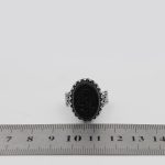 انگشتر عقیق مشکی نقره مردانه طرح اسد + حکاکی حسبی الله - Image 5