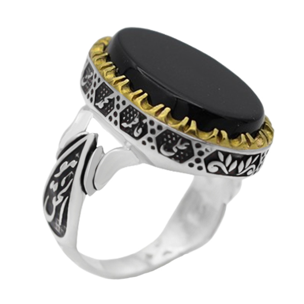 4-1-1935black-agate-vali-ring (1) انگشتر عقیق سیاه (مشکی) مردانه نقره مجلسی