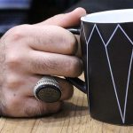 انگشتر عقیق مشکی نقره مردانه طرح حامد + آیت الکرسی - Image 4