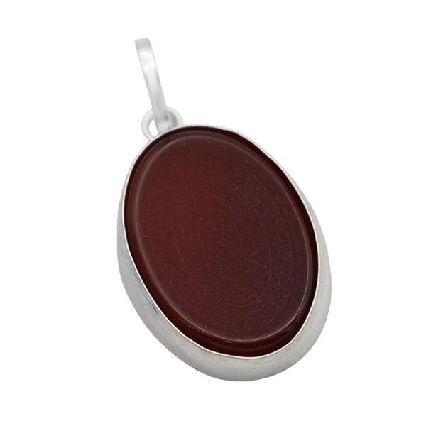 4-3-668 red-azkar-agate-necklace(1) گردنبند عقیق سرخ زنانه مردانه نقره