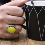 انگشتر شرف الشمس نقره مردانه طرح میثم + حکاکی - Image 4