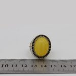 انگشتر شرف الشمس نقره مردانه طرح میثم + حکاکی - Image 5