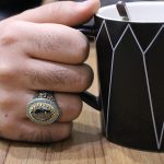 انگشتر حدید صینی نقره مردانه طرح اهورامزدا + حکاکی‌‌‌ - Image 4
