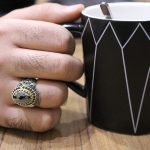 انگشتر حدید صینی نقره مردانه طرح عماد + حکاکی‌‌‌ - Image 4
