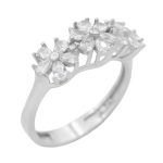 حلقه نقره دخترانه طرح ماهک