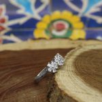 حلقه نقره دخترانه طرح ماهک - Image 3