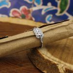 حلقه نقره دخترانه طرح شادی - Image 2