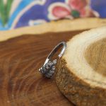 حلقه نقره دخترانه طرح شادی - Image 3