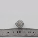 انگشتر عقیق شجر نقره زنانه طرح باران - Image 4