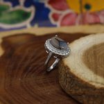 انگشتر عقیق شجر نقره زنانه طرح تارا - Image 2