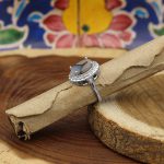 انگشتر عقیق شجر نقره زنانه طرح تارا - Image 3