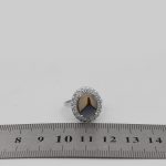 انگشتر عقیق شجر نقره زنانه طرح تارا - Image 4