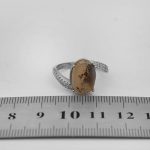 انگشتر عقیق شجر نقره زنانه طرح فائزه - Image 4