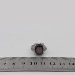 انگشتر عقیق سلیمانی نقره زنانه طرح عشرت - Image 4