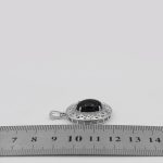 گردنبند عقیق سلیمانی نقره زنانه طرح جمیله - Image 4