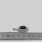 گردنبند عقیق سلیمانی نقره زنانه طرح نگارین - Image 4