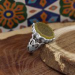 انگشتر شرف الشمس نقره مردانه طرح شمسه + حکاکی حرز امام جواد (ع) و آیت الکرسی + حکاکی شرف الشمس - Image 2