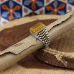 انگشتر شرف الشمس نقره مردانه طرح رولکسی یونا + حکاکی حرز امام جواد (ع) و آیت الکرسی + حکاکی شرف الشمس - Image 2