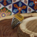 انگشتر شرف الشمس نقره مردانه طرح رولکسی یونا + حکاکی حرز امام جواد (ع) و آیت الکرسی + حکاکی شرف الشمس - Image 4