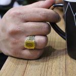 انگشتر شرف الشمس نقره مردانه طرح رولکسی یونا + حکاکی حرز امام جواد (ع) و آیت الکرسی + حکاکی شرف الشمس - Image 5