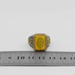 انگشتر شرف الشمس نقره مردانه طرح رولکسی یونا + حکاکی حرز امام جواد (ع) و آیت الکرسی + حکاکی شرف الشمس - Image 6