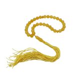 تسبیح جید زرد 33 دانه