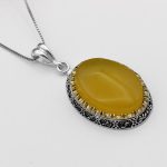 گردنبند شرف الشمس زنانه و مردانه طرح پنجتن + حکاکی - Image 2