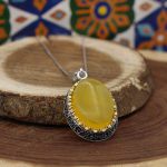 گردنبند شرف الشمس زنانه و مردانه طرح پنجتن + حکاکی - Image 3