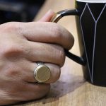 انگشتر حرز امام جواد (ع) نقره مردانه و زنانه طرح دایره ای وان یکاد + تربت امام حسین (ع) - Image 5