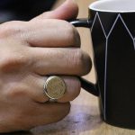 انگشتر حرز امام جواد (ع) نقره مردانه و زنانه طرح دایره ای خاتم سلیمان + تربت امام حسین (ع) - Image 5