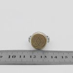 انگشتر حرز امام جواد (ع) نقره مردانه و زنانه طرح دایره ای آیت الکرسی + تربت امام حسین (ع) - Image 4