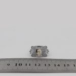 انگشتر عقیق شجر نقره زنانه طرح پروانه - Image 4