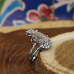 انگشتر عقیق شجر نقره زنانه طرح ماهی - Image 2