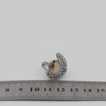 انگشتر عقیق شجر نقره زنانه طرح ماهی - Image 4