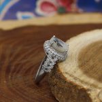 انگشتر عقیق شجر نقره زنانه طرح عفیفه - Image 2