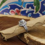 انگشتر عقیق شجر نقره زنانه طرح عفیفه - Image 3