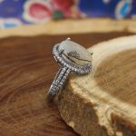 انگشتر عقیق شجر نقره زنانه طرح رومینا - Image 2