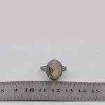 انگشتر عقیق شجر نقره زنانه طرح رومینا - Image 4