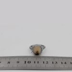 انگشتر عقیق شجر نقره زنانه طرح پروین - Image 4