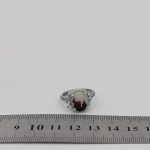 انگشتر عقیق شجر نقره زنانه طرح نسرین - Image 4